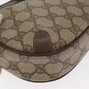 GUCCI GG Supreme Web Sherry Line Bag PVC Beige Gold 89 02 066 Auth BA8617-10