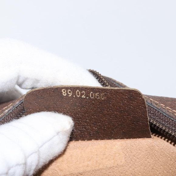 GUCCI GG Supreme Web Sherry Line Bag PVC Beige Gold 89 02 066 Auth BA8617