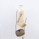 GUCCI GG Supreme Web Sherry Line Bag PVC Beige Gold 89 02 066 Auth BA8617-21