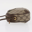 GUCCI GG Supreme Web Sherry Line Bag PVC Beige Gold 89 02 066 Auth BA8617-5