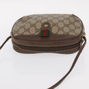 GUCCI GG Supreme Web Sherry Line Bag PVC Beige Gold 89 02 066 Auth BA8617-6