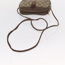 GUCCI GG Supreme Web Sherry Line Bag PVC Beige Gold 89 02 066 Auth BA8617-7
