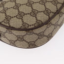 GUCCI GG Supreme Web Sherry Line Bag PVC Beige Red 007 58 6112 9411 Auth BA8618-10