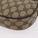 GUCCI GG Supreme Web Sherry Line Bag PVC Beige Red 007 58 6112 9411 Auth BA8618-11