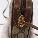 GUCCI GG Supreme Web Sherry Line Bag PVC Beige Red 007 58 6112 9411 Auth BA8618-14