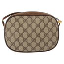 GUCCI GG Supreme Web Sherry Line Bag PVC Beige Red 007 58 6112 9411 Auth BA8618-3