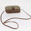 GUCCI GG Supreme Web Sherry Line Bag PVC Beige Red 007 58 6112 9411 Auth BA8618-7