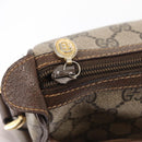 GUCCI GG Supreme Web Sherry Line Bag PVC Beige Gold 89 02 032 Auth BA8619-15