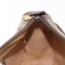 GUCCI GG Supreme Web Sherry Line Bag PVC Beige Gold 89 02 032 Auth BA8619-18