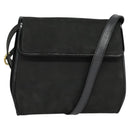 Salvatore Ferragamo Shoulder Bag Suede Gray Auth BA862-1