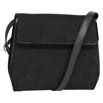 Salvatore Ferragamo Shoulder Bag Suede Gray Auth BA862