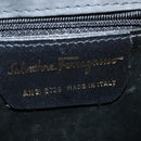 Salvatore Ferragamo Shoulder Bag Suede Gray Auth BA862-11