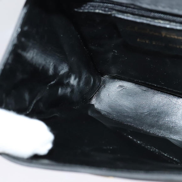 Salvatore Ferragamo Shoulder Bag Suede Gray Auth BA862