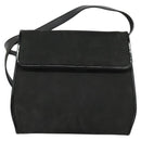 Salvatore Ferragamo Shoulder Bag Suede Gray Auth BA862-13