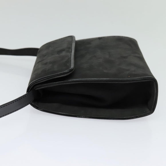 Salvatore Ferragamo Shoulder Bag Suede Gray Auth BA862