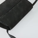 Salvatore Ferragamo Shoulder Bag Suede Gray Auth BA862-6