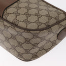 GUCCI GG Supreme Web Sherry Line Shoulder Bag PVC Beige 89 02 032 Auth BA8620-11