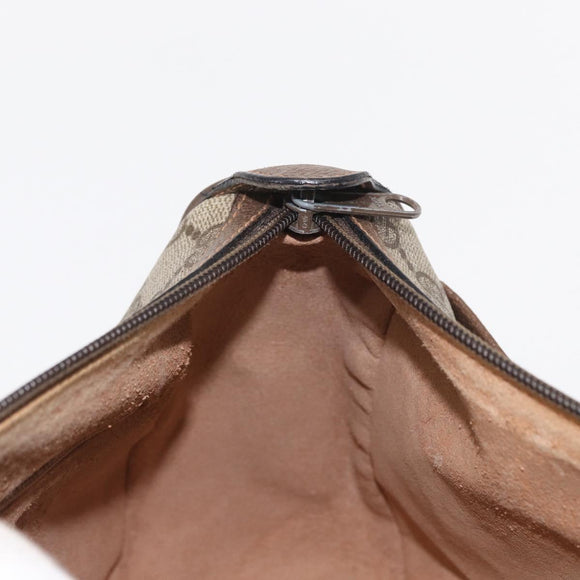 GUCCI GG Supreme Web Sherry Line Shoulder Bag PVC Beige 89 02 032 Auth BA8620