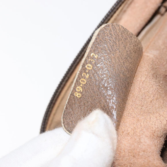 GUCCI GG Supreme Web Sherry Line Shoulder Bag PVC Beige 89 02 032 Auth BA8620