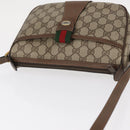GUCCI GG Supreme Web Sherry Line Shoulder Bag PVC Beige 89 02 032 Auth BA8620-6
