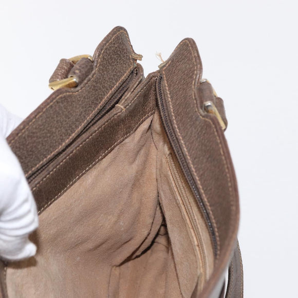 GUCCI GG Supreme Tote Bag PVC Beige Gold Auth BA8621