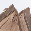 GUCCI GG Supreme Tote Bag PVC Beige Gold Auth BA8621-22