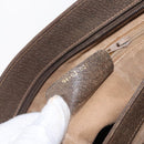 GUCCI GG Supreme Tote Bag PVC Beige Gold Auth BA8621-12