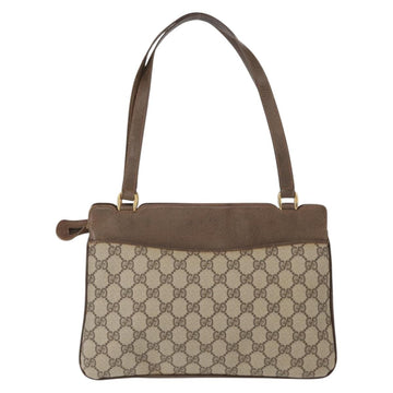 GUCCI GG Supreme Tote Bag PVC Beige Gold Auth BA8621 - 0
