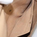 GUCCI GG Supreme Web Sherry Line Clutch Bag PVC Beige Red Auth BA8622-11