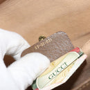 GUCCI GG Supreme Web Sherry Line Clutch Bag PVC Beige Red Auth BA8622-12