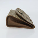 GUCCI GG Supreme Web Sherry Line Clutch Bag PVC Beige Red Auth BA8622-3