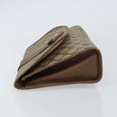 GUCCI GG Supreme Web Sherry Line Clutch Bag PVC Beige Red Auth BA8622-4