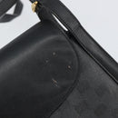 GUCCI GG Supreme Shoulder Bag PVC Leather Black Gold 001 084 0905 Auth BA8623-14