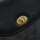 GUCCI GG Supreme Shoulder Bag PVC Leather Black Gold 001 084 0905 Auth BA8623-16