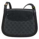GUCCI GG Supreme Shoulder Bag PVC Leather Black Gold 001 084 0905 Auth BA8623-3