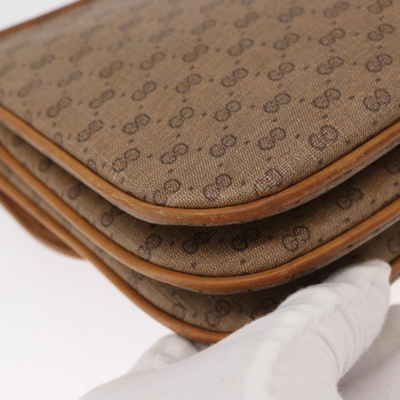 GUCCI Micro GG Supreme Shoulder Bag PVC Beige Gold 004 106 0024 Auth BA8625