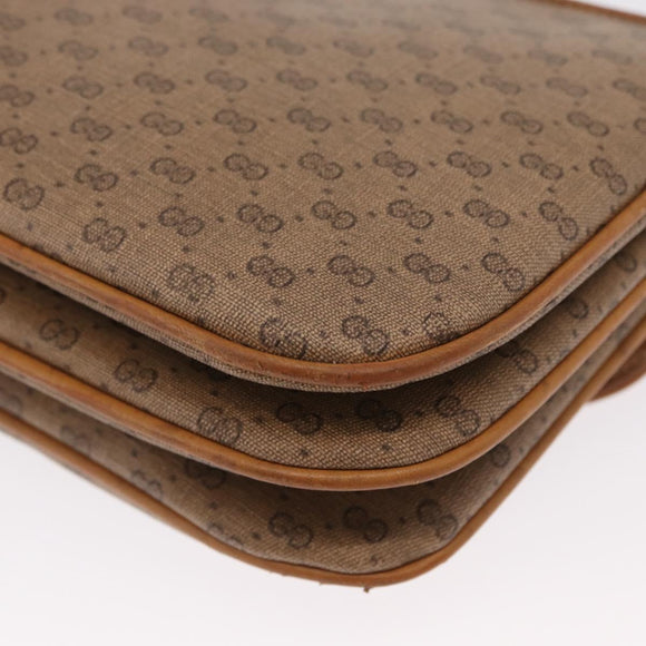 GUCCI Micro GG Supreme Shoulder Bag PVC Beige Gold 004 106 0024 Auth BA8625