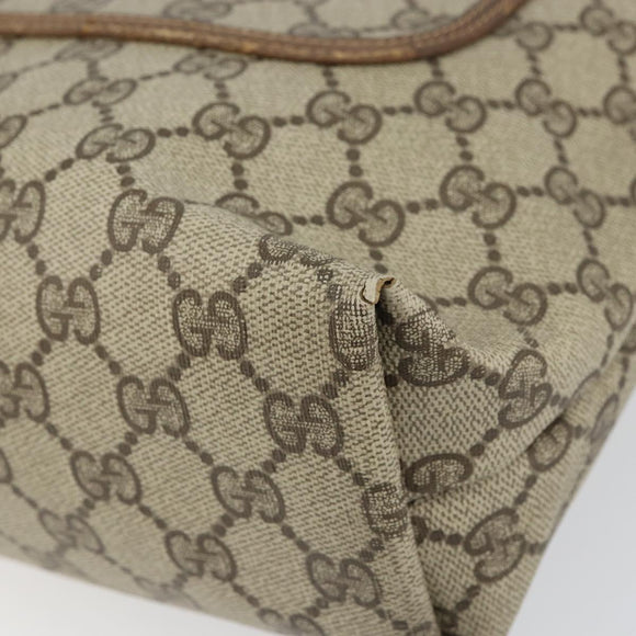 GUCCI GG Supreme Web Sherry Line Tote Bag PVC Beige Red 39 02 003 Auth BA8627