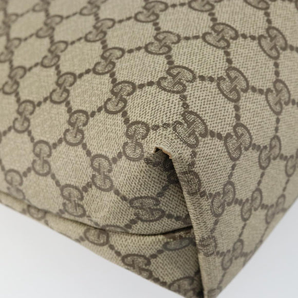 GUCCI GG Supreme Web Sherry Line Tote Bag PVC Beige Red 39 02 003 Auth BA8627