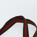 GUCCI GG Supreme Web Sherry Line Tote Bag PVC Beige Red 39 02 003 Auth BA8627-8