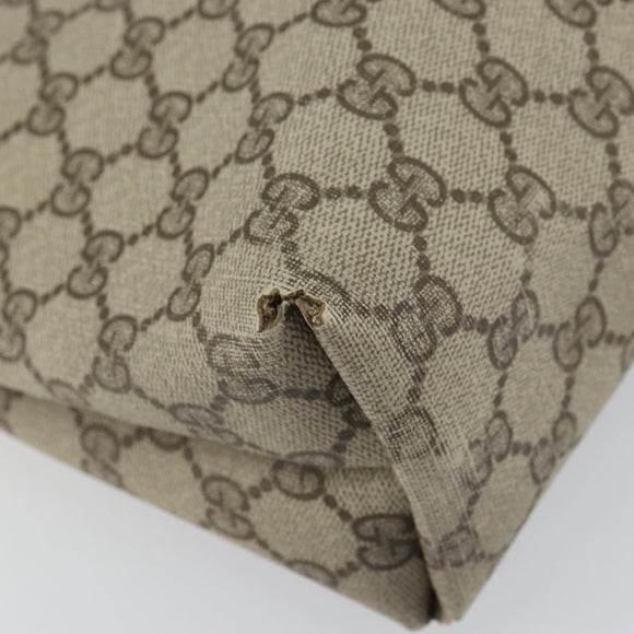 GUCCI GG Supreme Web Sherry Line Tote Bag PVC Beige Red 39 02 003 Auth BA8628