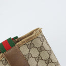 GUCCI GG Supreme Web Sherry Line Tote Bag PVC Beige Red 39 02 003 Auth BA8628-10