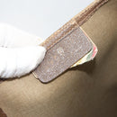 GUCCI GG Supreme Web Sherry Line Tote Bag PVC Beige Red 39 02 003 Auth BA8628-18