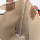 GUCCI GG Supreme Web Sherry Line Tote Bag PVC Beige Red 39 02 003 Auth BA8628-19