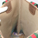 GUCCI GG Supreme Web Sherry Line Tote Bag PVC Beige Red 39 02 003 Auth BA8628-20
