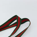 GUCCI GG Supreme Web Sherry Line Tote Bag PVC Beige Red 39 02 003 Auth BA8628-8