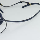 MCM Hand Bag Safiano leather 2way Blue Gold Auth BA863-10