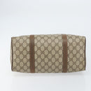 GUCCI GG Supreme Web Sherry Line Boston Bag PVC Beige Gold 39 02 007 Auth BA8630-5