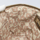 GUCCI GG Canvas Sherry Line Hand Bag Beige Gold 139261 Auth BA8631-19