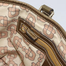 GUCCI GG Canvas Sherry Line Hand Bag Beige Gold 139261 Auth BA8631-20